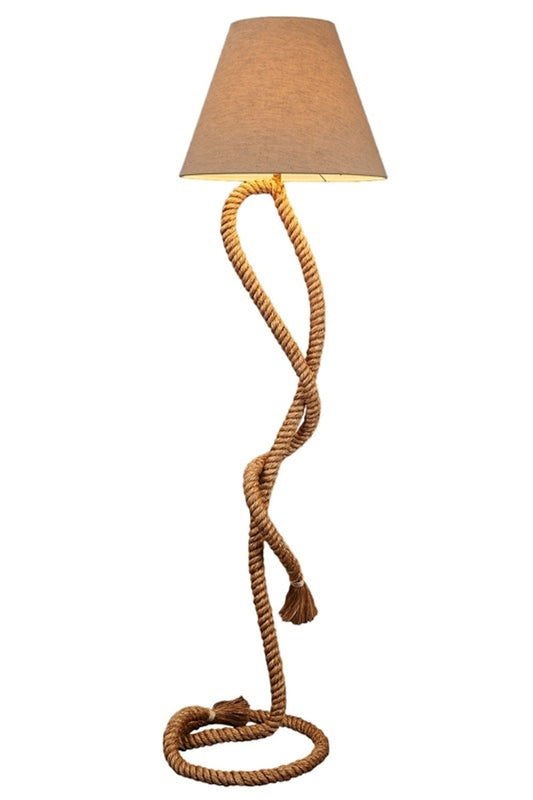 Curved Stem Rope - Floor Lamp