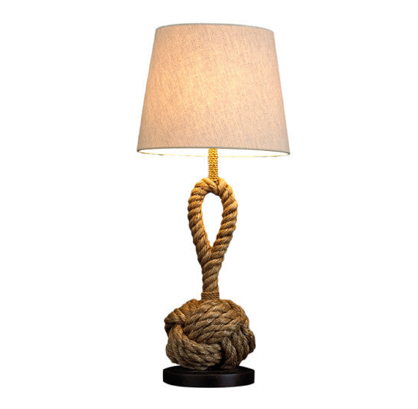 Nautical Pier Rope Monkey Fist Table Lamp