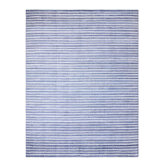 Anzaro Nautical Striped Rug Navy/White