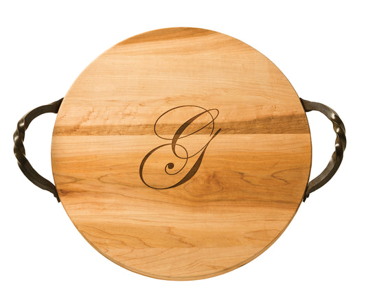 Custom Round Cutting Board/Server - Great Gift Idea!