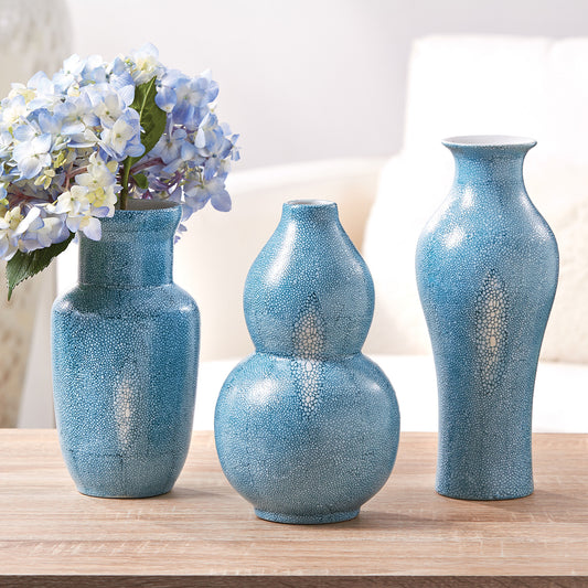 Shagreen Vases - Set of 3 - SOLD OUT