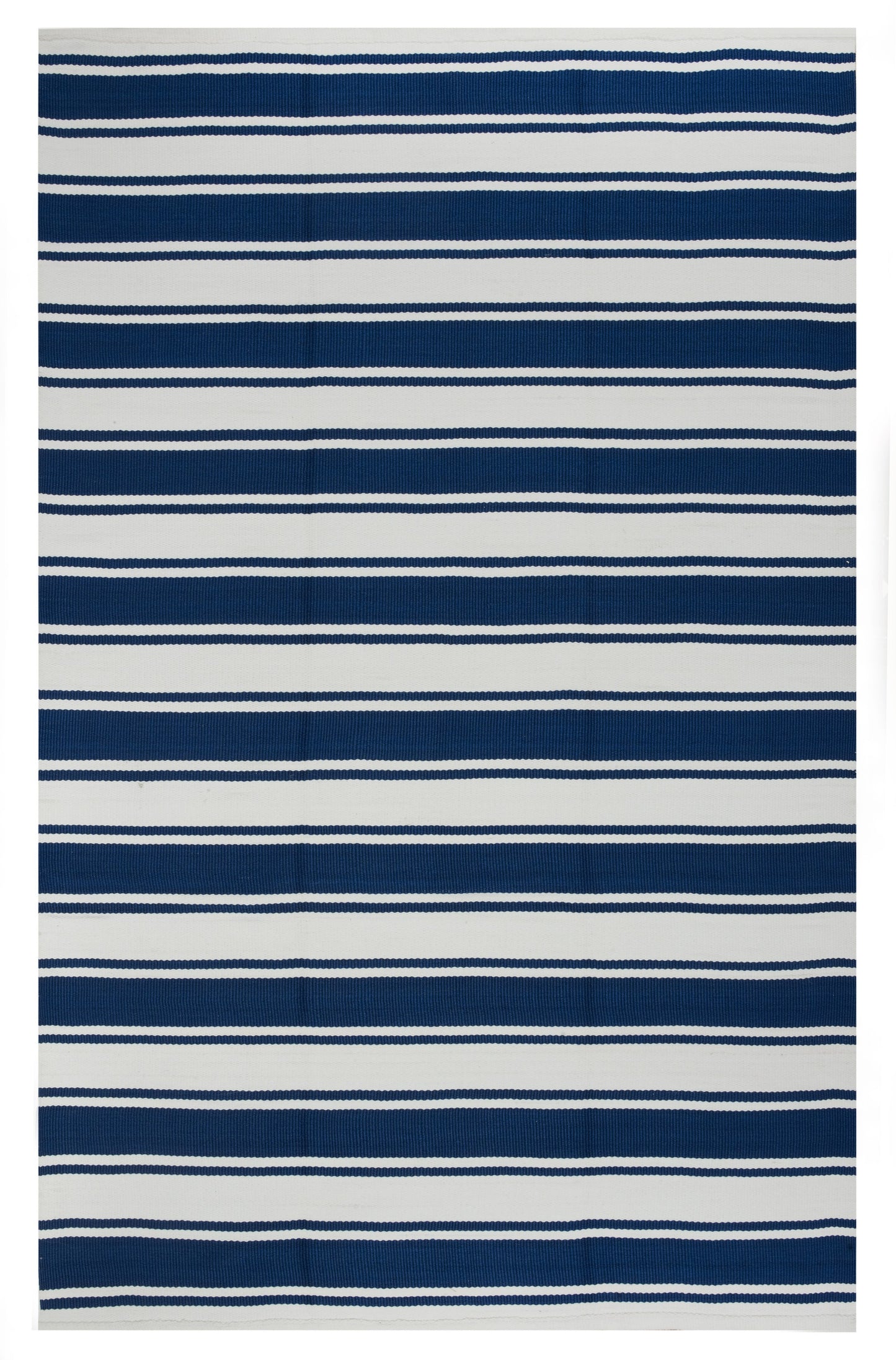 Lucky Indoor Outdoor Rug - Gray and White Stripe