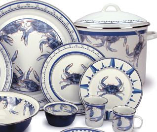 Blue Crab Enamelware